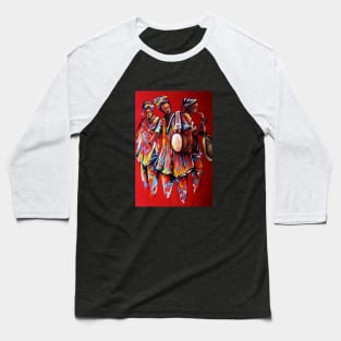 African People playing Instruments, Black History Art Baseball T-Shirt